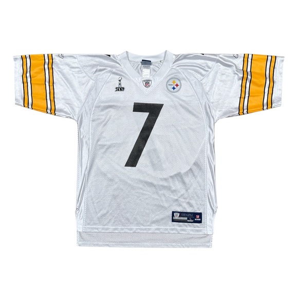 Reebok Pittsburgh Steelers Ben Roethlisberger Super Bowl XLV Jersey Mens L - Picture 1 of 8
